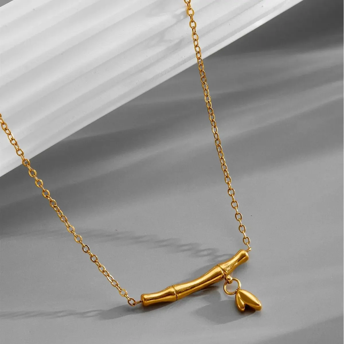 Bamboo designed stylish necklace