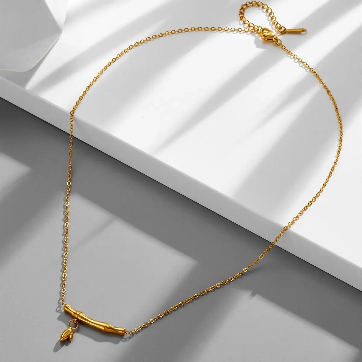 Bamboo designed stylish necklace image 4