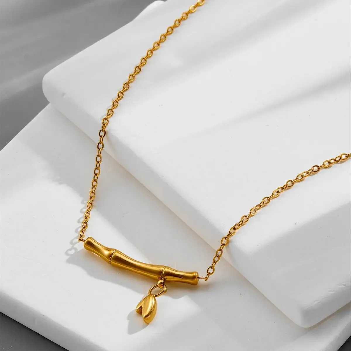 Bamboo designed stylish necklace image 2