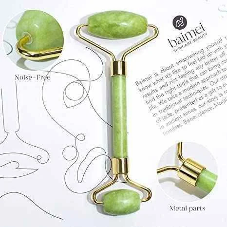 Zade stone and Gua Sha set image 2