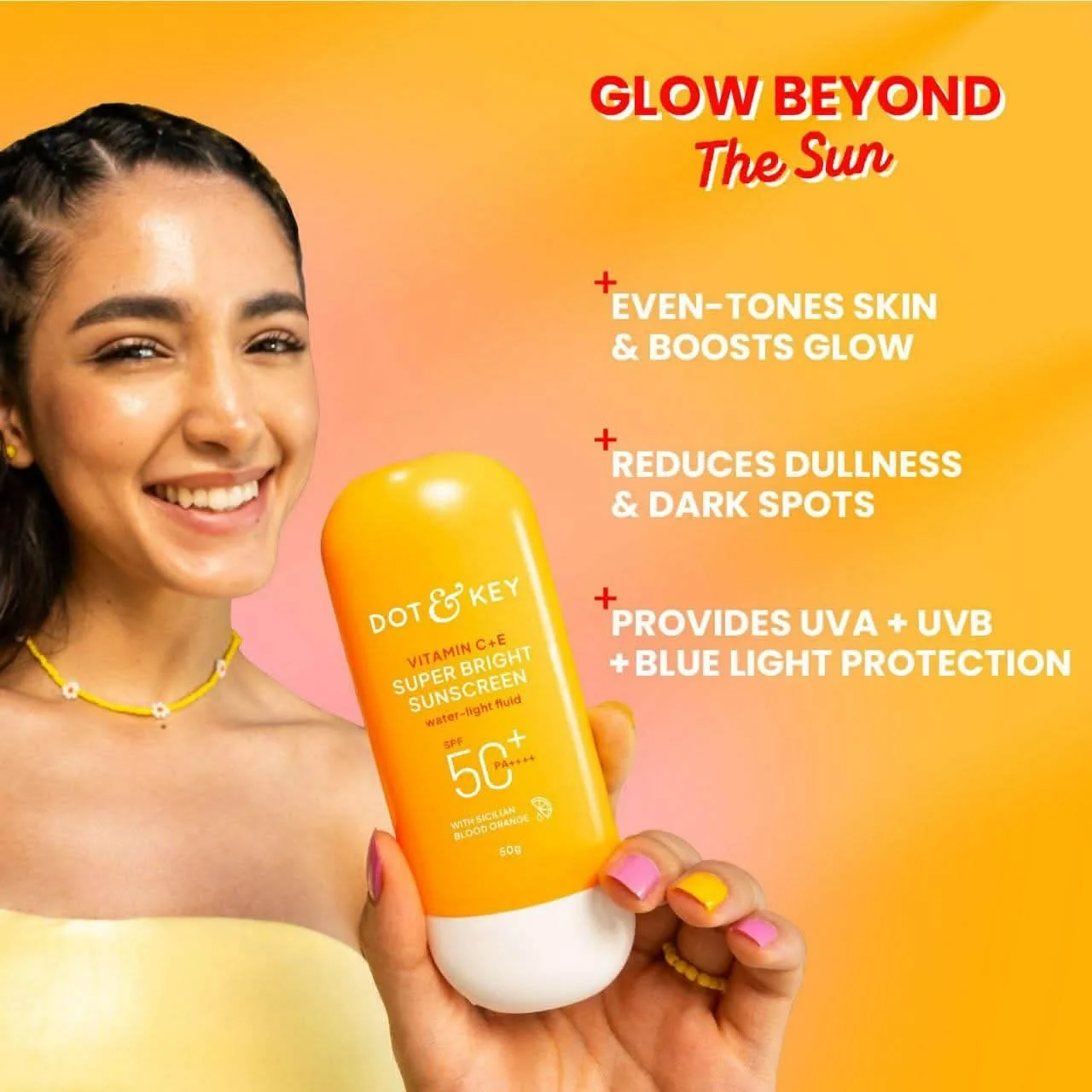 Dot & Key Vitamin C + E Blood Orange Sunscreen SPF 50 PA++++ image 5