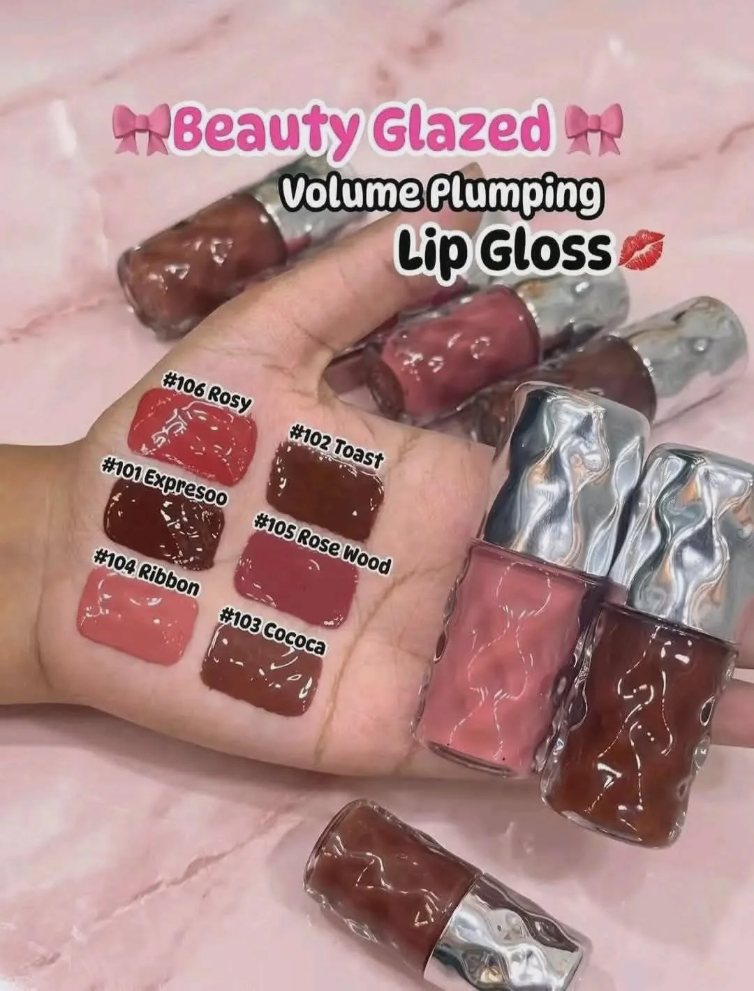 Beauty Glazed Plumping Lip Oil – Hydrating & Volumizing Lip Gloss