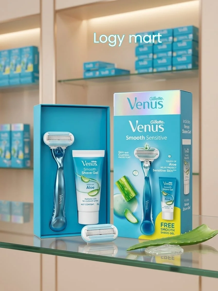 Venus Aloe Vera Women's Razor with Shaving Gel