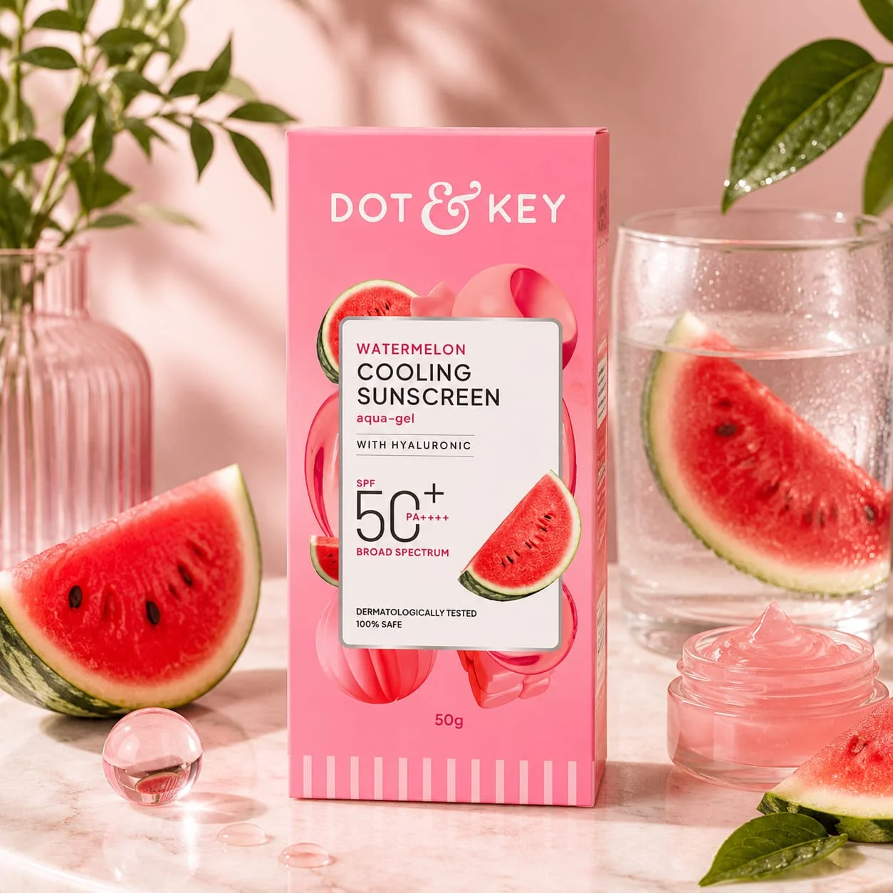 Dot and key watermelon sunscreen