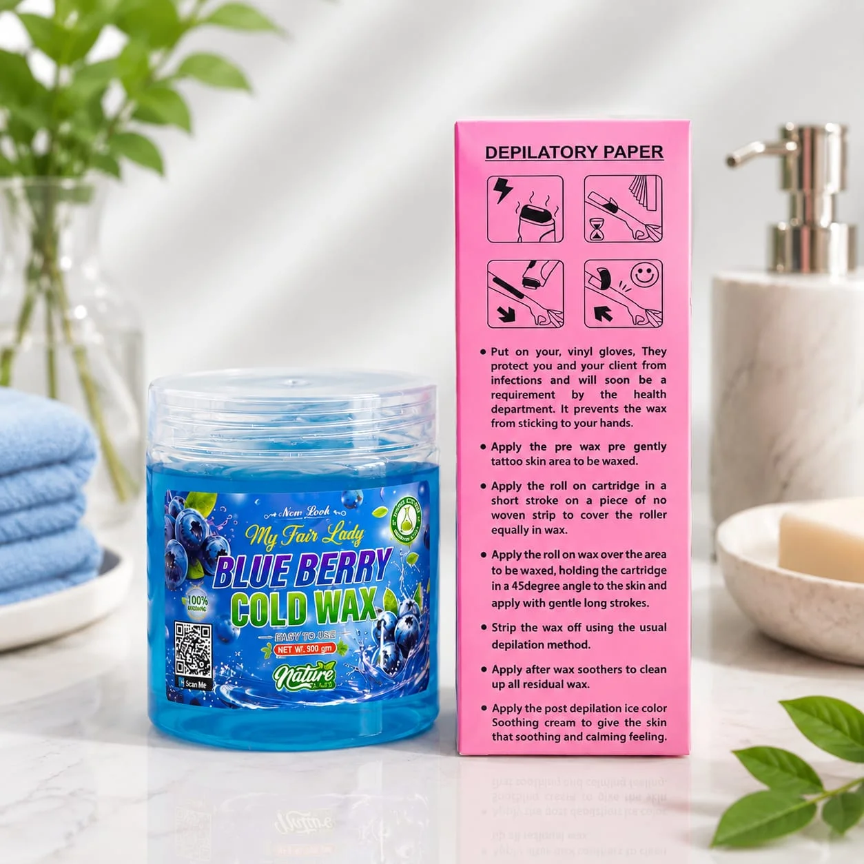 Cold Wax & Wax Strips Combo | Ready-to-Use Hair Removal Kit image 4