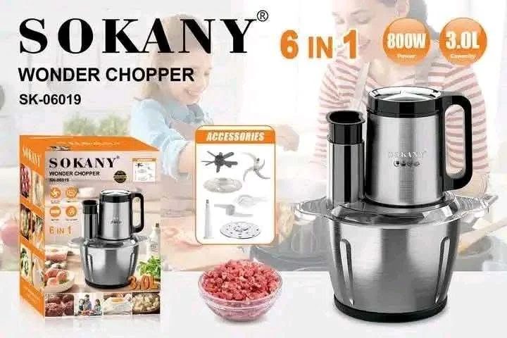 SOKANY Wonder Chopper SK-06019 (6 in 1, 800W, 3.0L)
