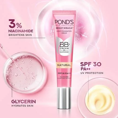 POND'S Bright Miracle BB+ Cream SPF 30 PA++ (Natural & Ivory) image 2