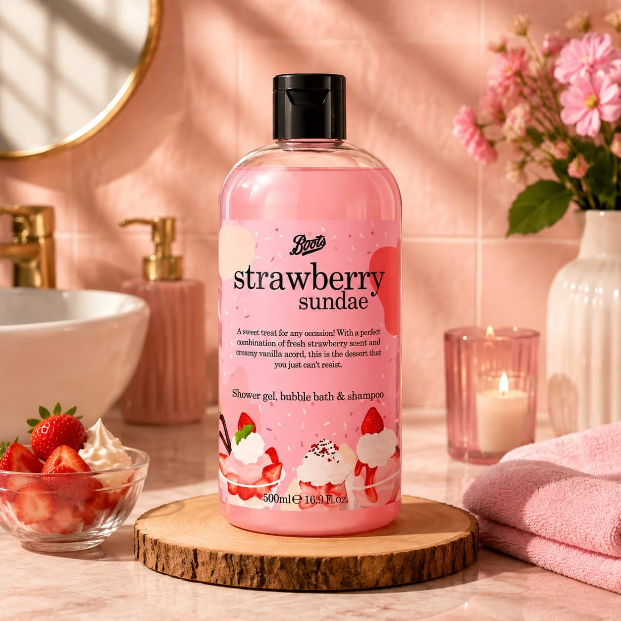 Boots 3-in-1 Shower Gel, Bubble Bath & Shampoo (Imported from Thailand)
