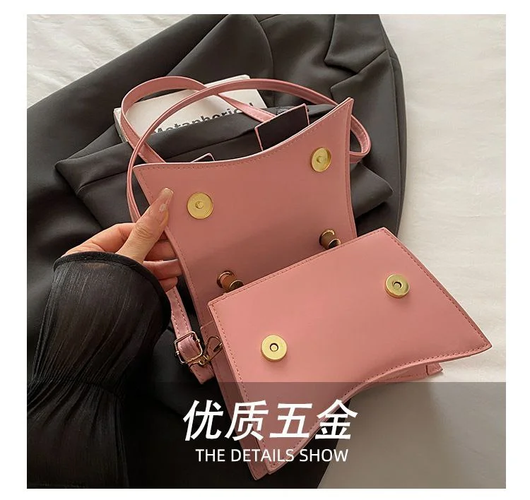 Elegant Bow-Embellished Handbag with Knotted Top Handle image 8