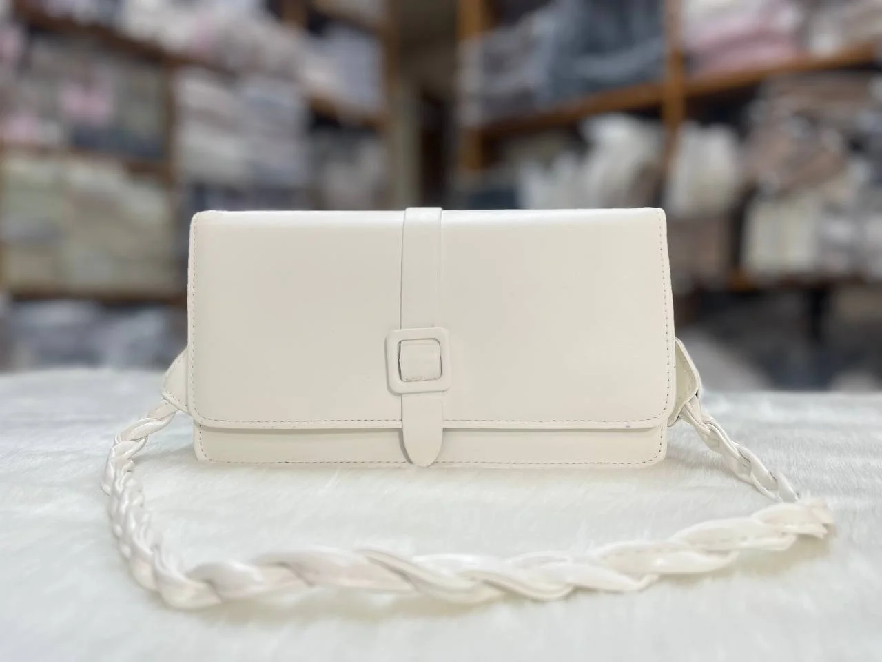 Elegant Braided Handle Crossbody Bag for Women | PU Leather Shoulder Purse image 3