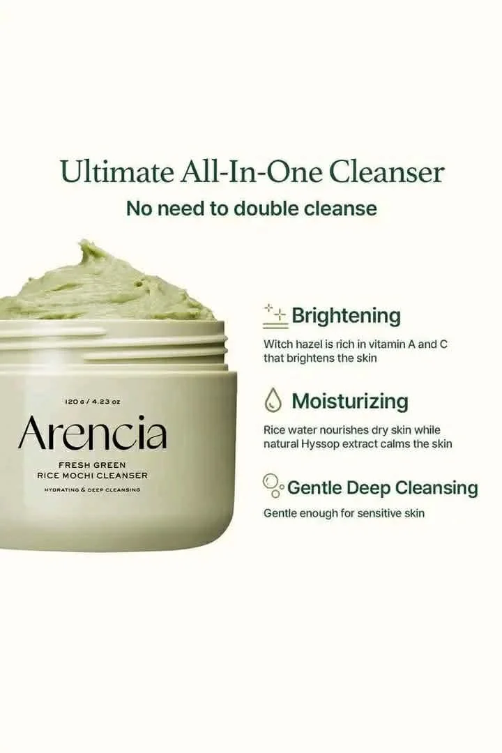 Arencia Fresh Green Rice Mochi Cleanser. image 4