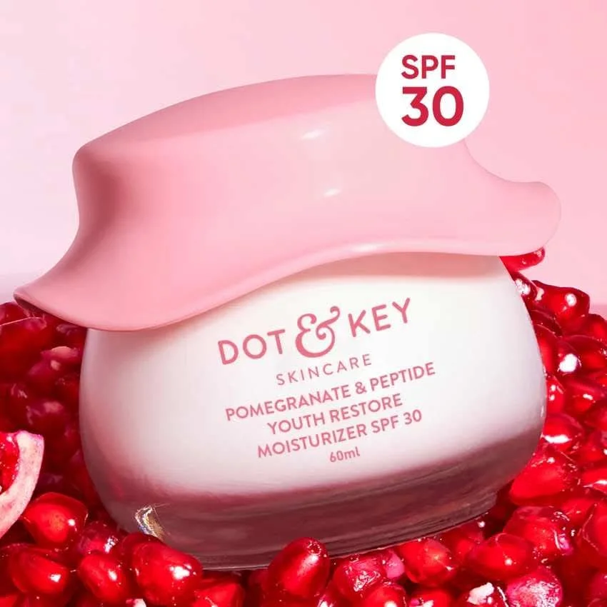 Face Moisturizer for Soft & Glowing Skin Dot & Key Pomegranate Moisturizer | Lightweight Hydrating Face Cream