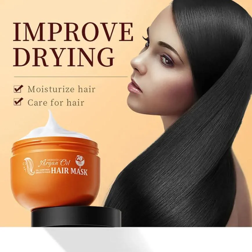 SADOER Moroccan Argan Oil Hair Mask – Deep Nourishing Treatment image 2
