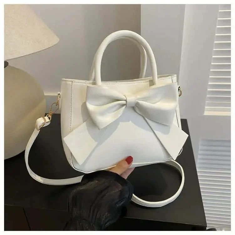Elegant Bow Mini Handbag for Women – PU Leather Crossbody Shoulder Tote Bag image 6