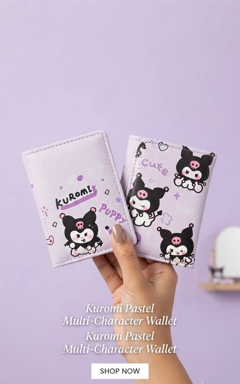 Kuromi design ladies wallet