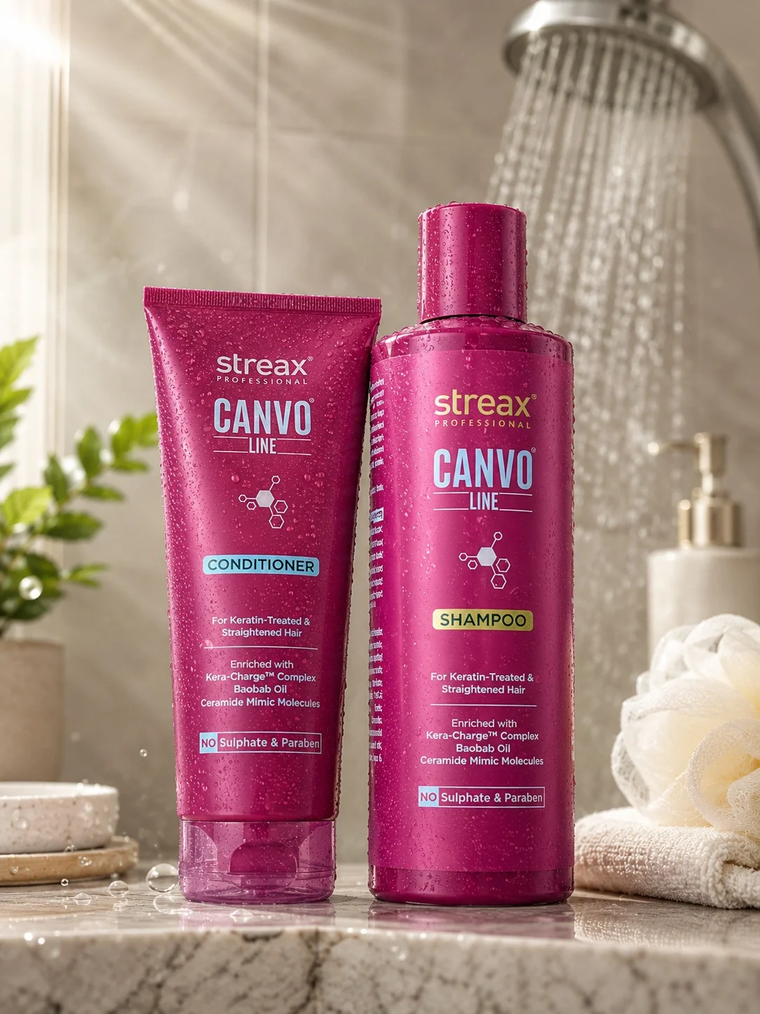 Streax Professional Canvo Line Shampoo & Conditioner Combo