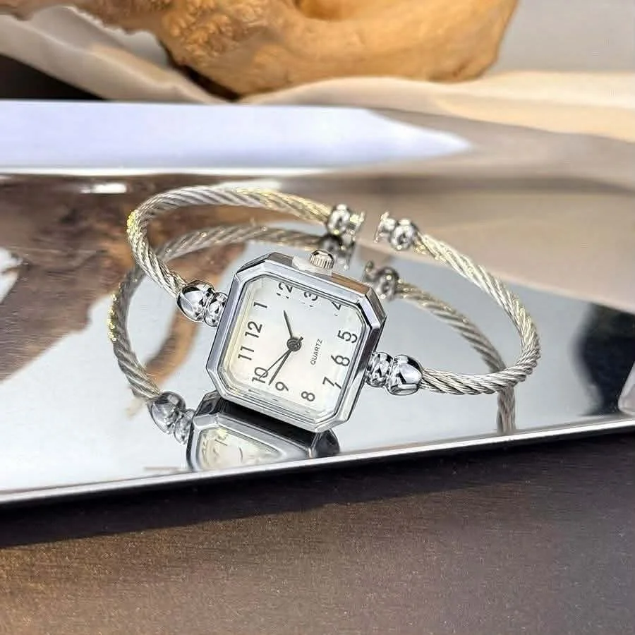 Elegant Square Dial Women's Bracelet Watch | Stylish Quartz Wrist Watch image 4