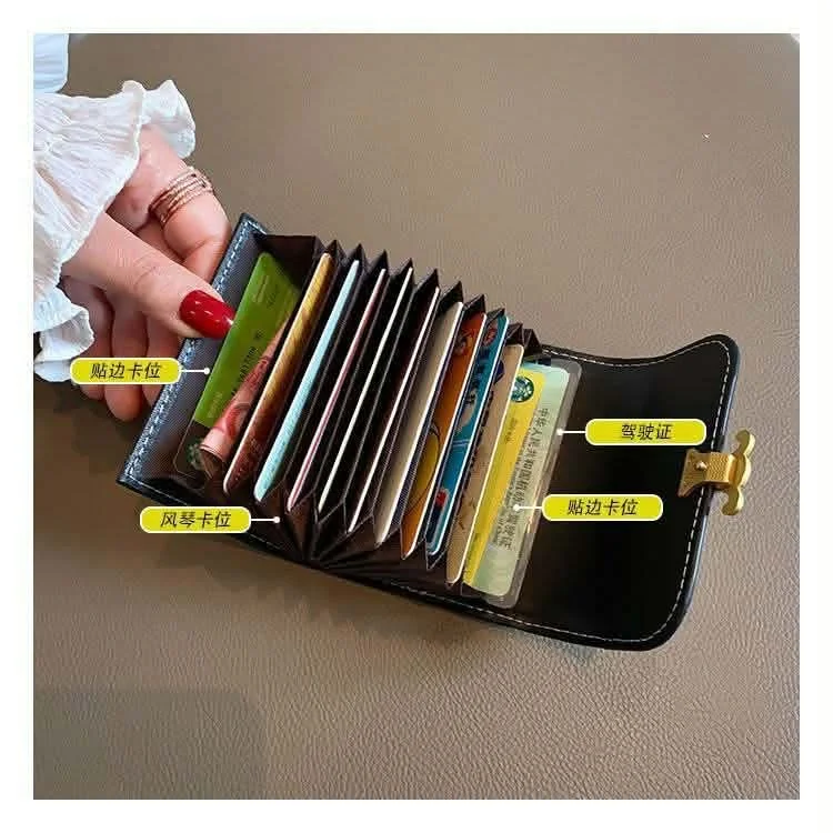 Mini PU Leather Wallet for Women | Compact Card Holder & Coin Purse image 3