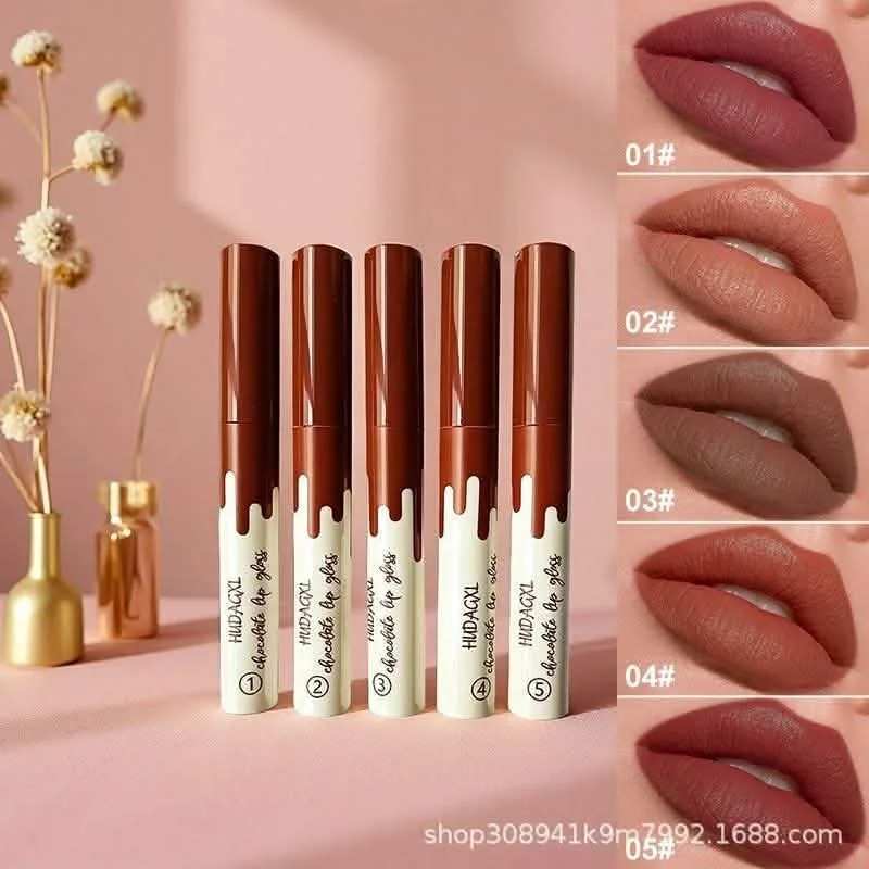 HUDA XL Chocolate Lip Glaze | Soft Matte Long Lasting Lip Color