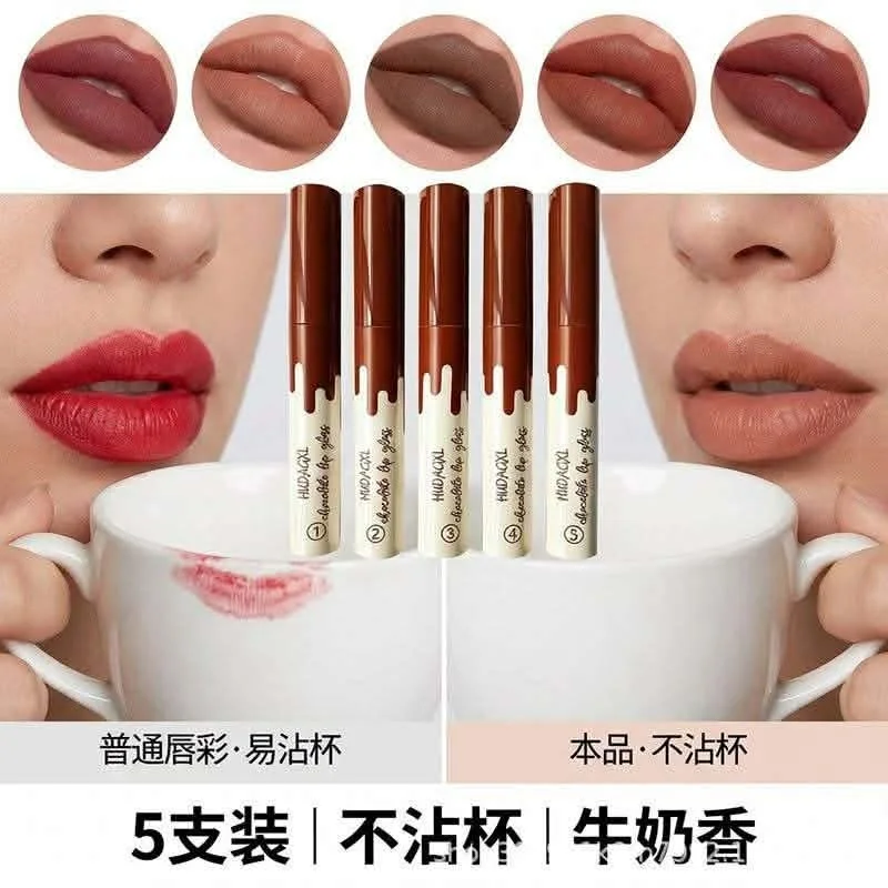 HUDA XL Chocolate Lip Glaze | Soft Matte Long Lasting Lip Color image 3