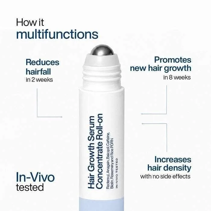 WishCare Hair Growth Serum Concentrate Roll-On | Anti Hair Fall Serum image 2