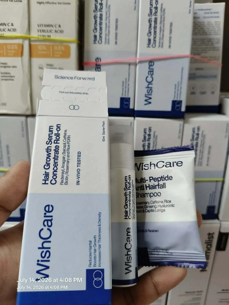 WishCare Hair Growth Serum Concentrate Roll-On | Anti Hair Fall Serum