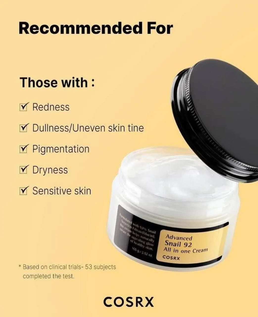 COSRX Advanced Snail 92 All In One Cream 100g | Hydrating Face Moisturizer image 2