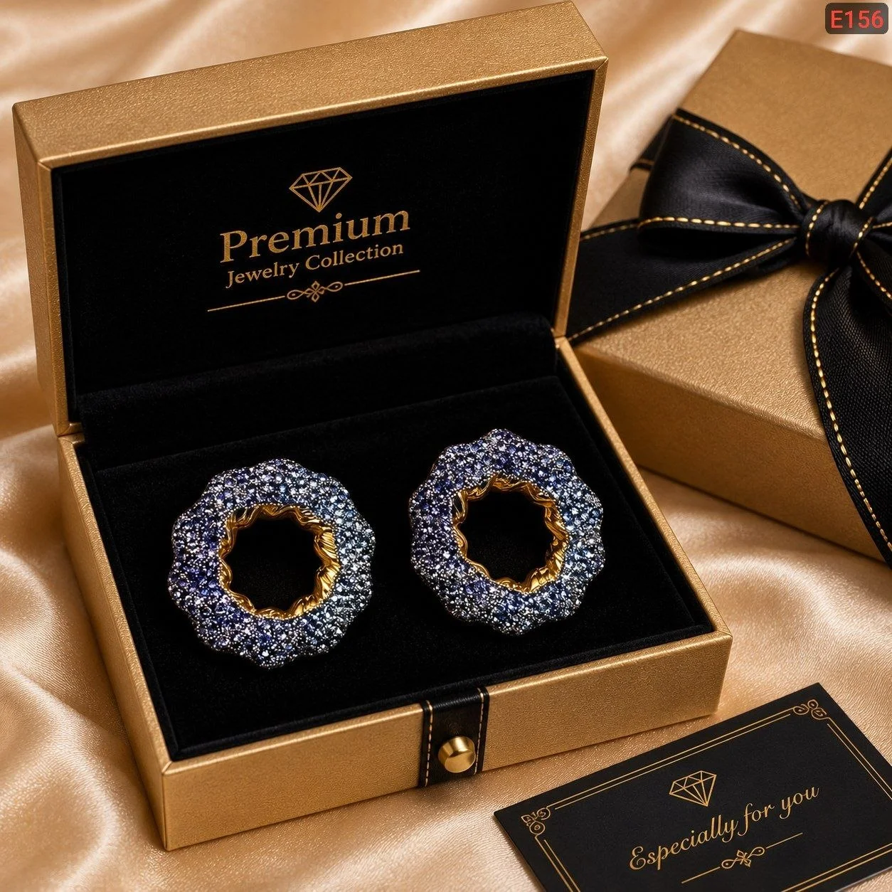 Premium Rainbow Crystal Stud Earrings for Women | Colorful Statement Earrings