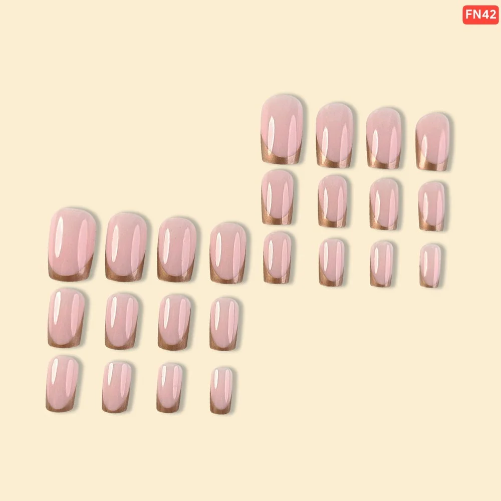24 Pcs Press-On Fake Nail Set | Reusable Artificial Nails for Women image 2