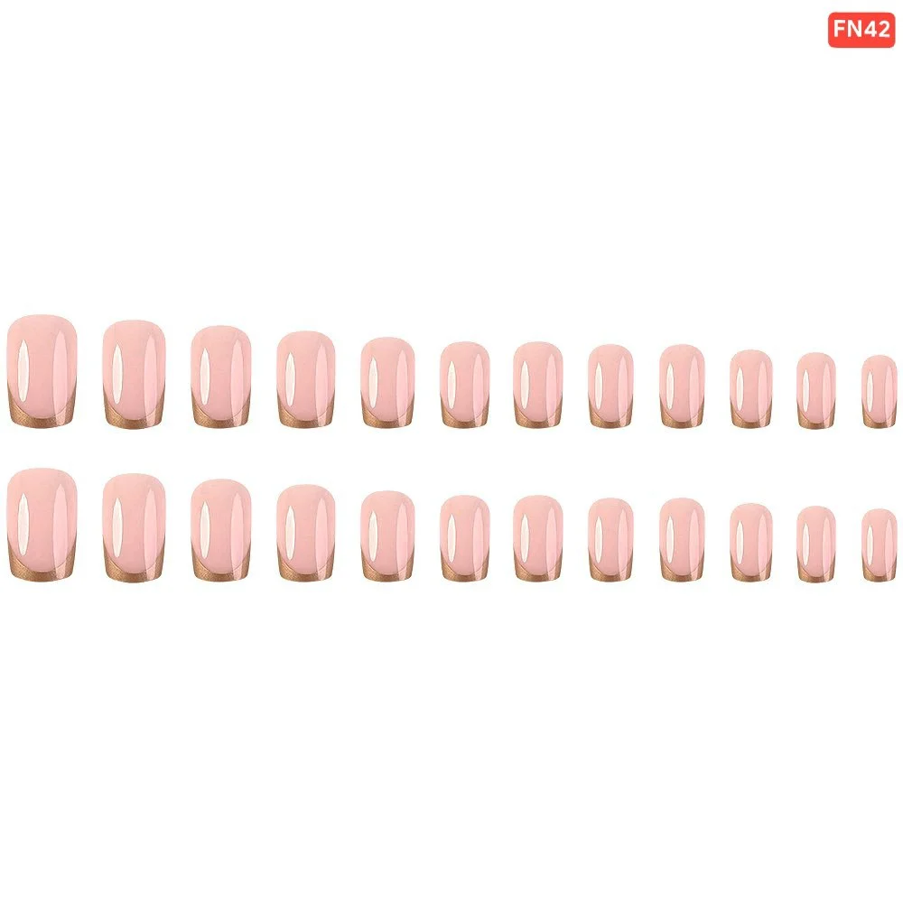 24 Pcs Press-On Fake Nail Set | Reusable Artificial Nails for Women image 3
