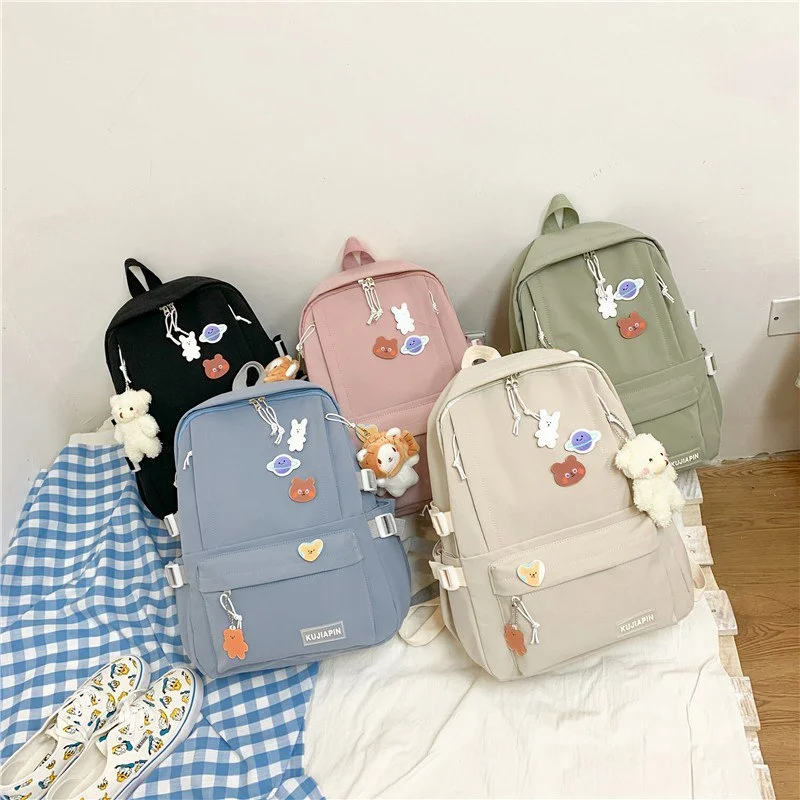 Large Capacity Kawaii Backpack | Stylish School & College Backpack for Women