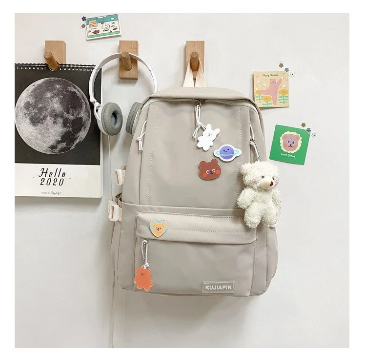 Large Capacity Kawaii Backpack | Stylish School & College Backpack for Women image 6