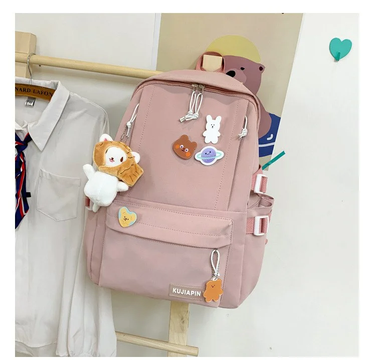 Large Capacity Kawaii Backpack | Stylish School & College Backpack for Women image 2