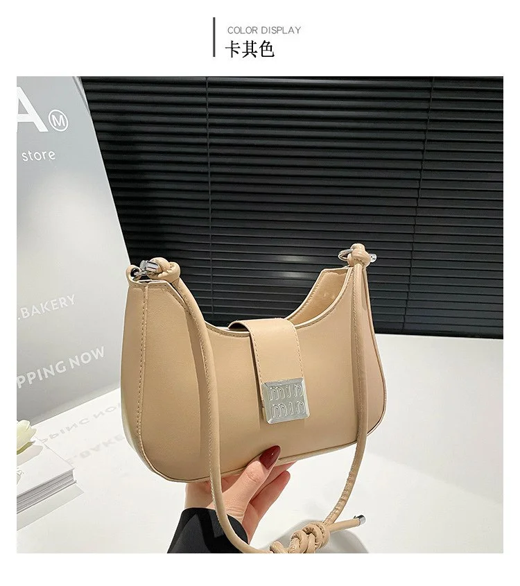 Premium Knot Handle Shoulder Bag for Women | Stylish PU Leather Handbag image 4