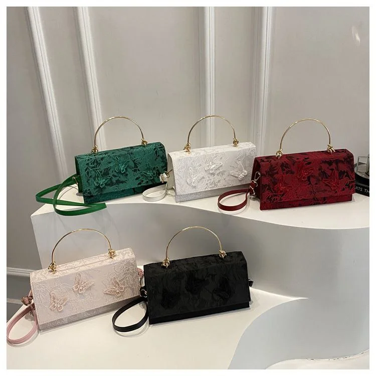 Luxury Embroidered Evening Clutch Bag | Elegant Women's Party Handbag