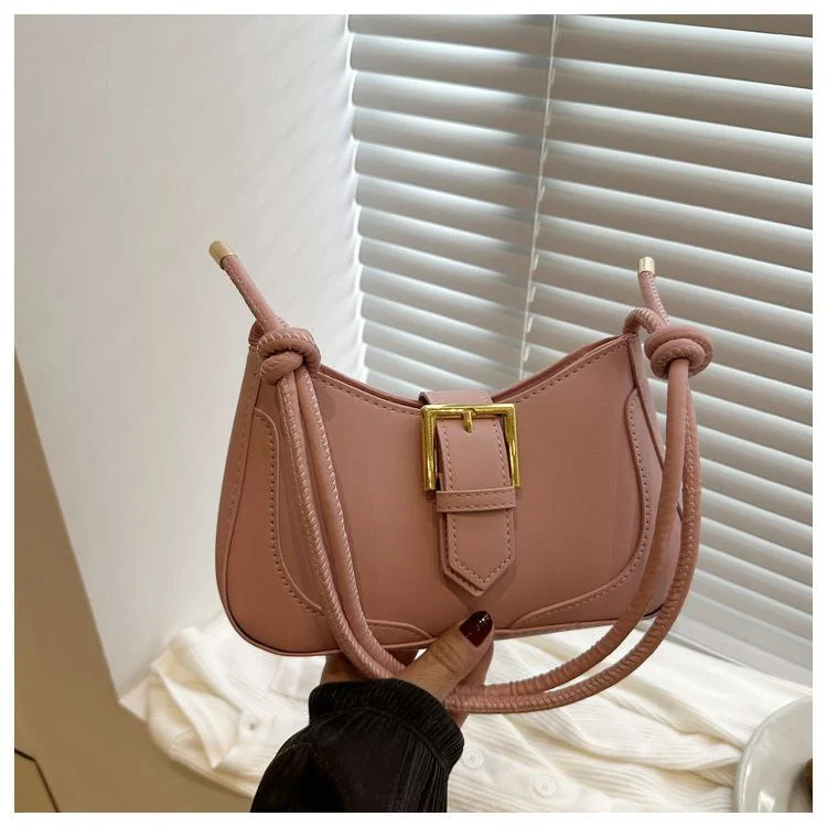 Classic Buckle Mini Shoulder Bag for Women | Premium PU Leather Crossbody Bag image 3