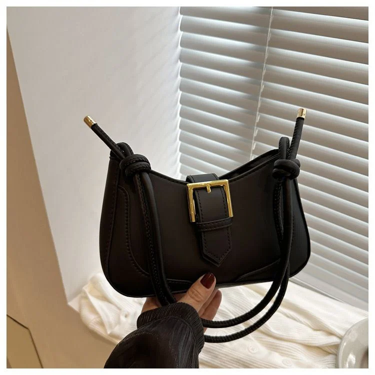 Classic Buckle Mini Shoulder Bag for Women | Premium PU Leather Crossbody Bag image 5
