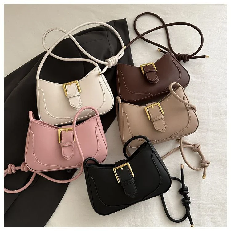Classic Buckle Mini Shoulder Bag for Women | Premium PU Leather Crossbody Bag