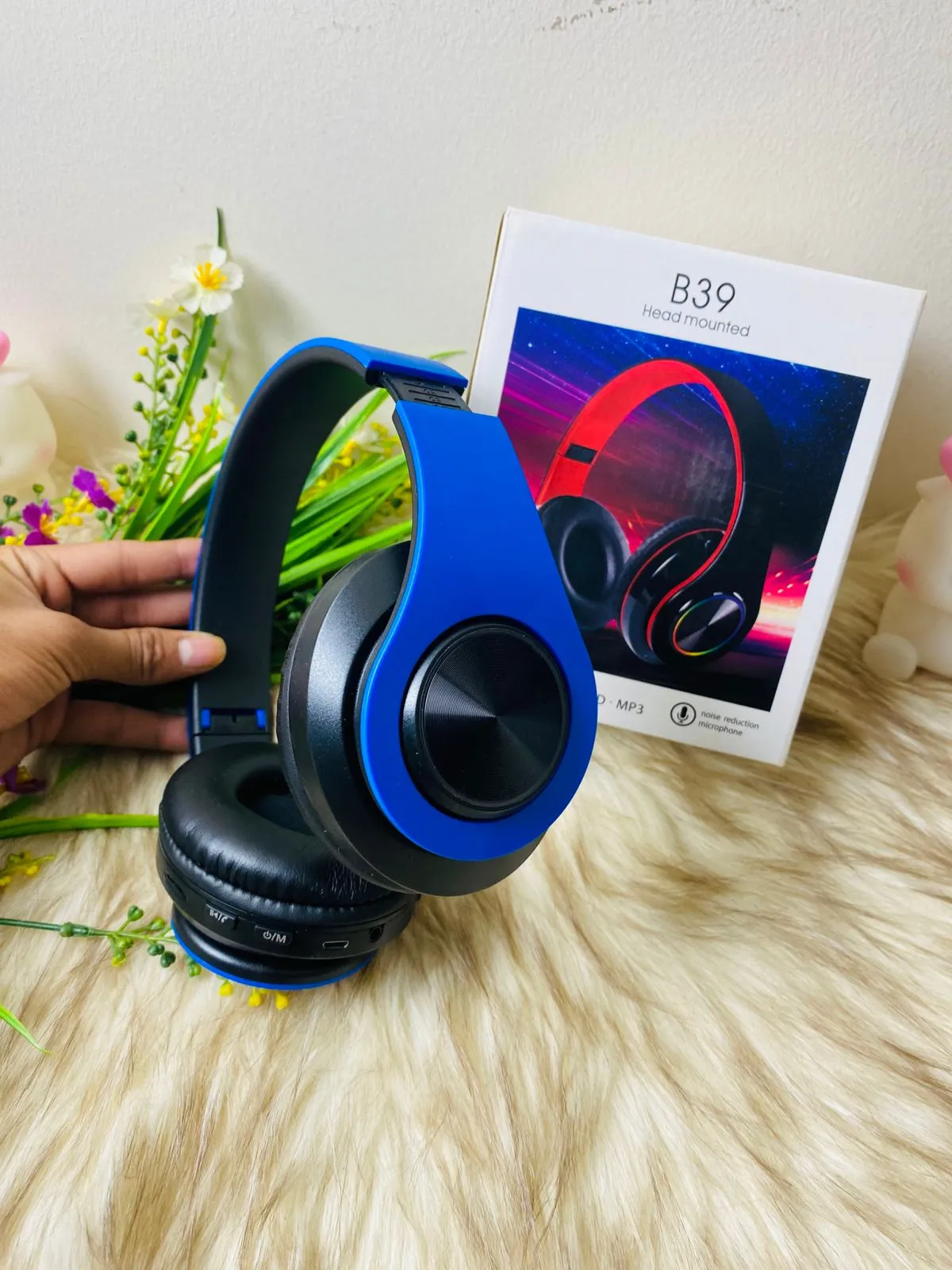 B39 Wireless Bluetooth Headset | Foldable Stereo Headphones with Mic