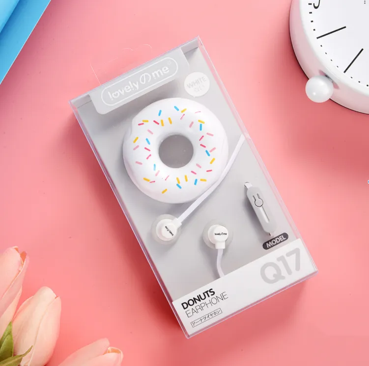 Q17 Donuts Wired Earphone with Mic | Cute Stereo Earphones