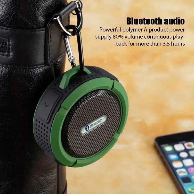 Portable Hanging Bluetooth Speaker | Mini Wireless Outdoor Speaker