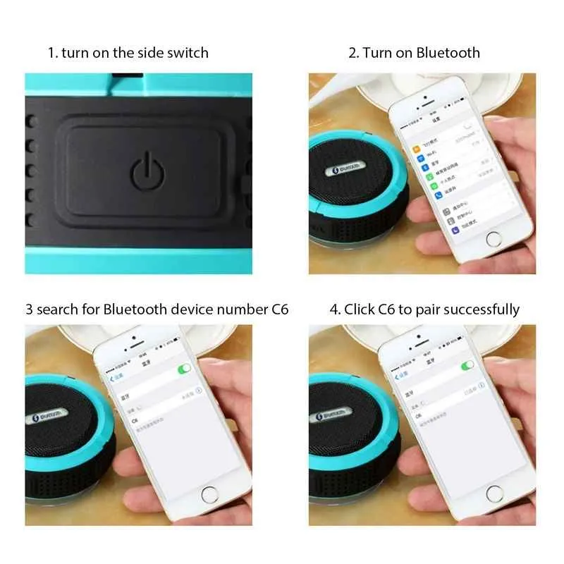 Portable Hanging Bluetooth Speaker | Mini Wireless Outdoor Speaker image 3