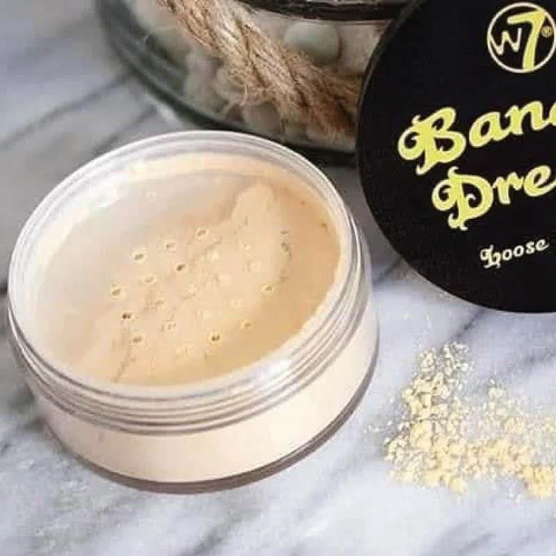 W7 Banana Loose Powder | Lightweight Makeup Setting Powder image 2