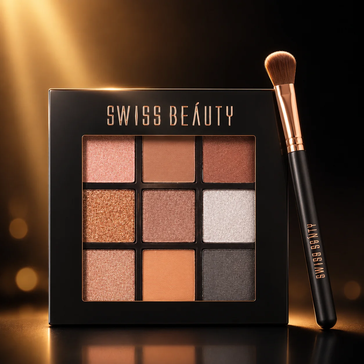 Swiss Beauty 9 Color Eyeshadow Palette | Matte & Shimmer Eye Makeup