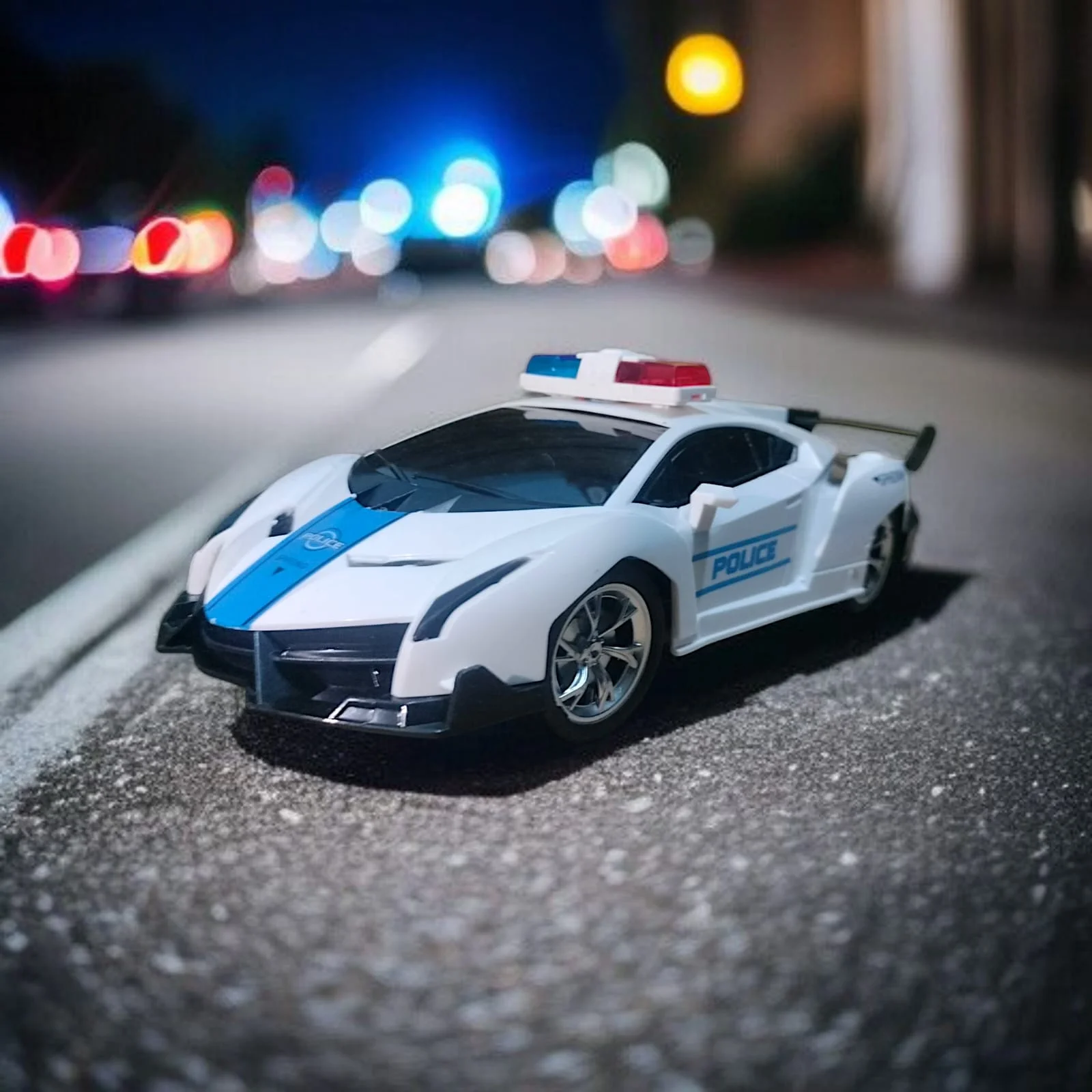 Model 111 Rechargeable Remote Control Police Ferrari Sports Car For Kids.
