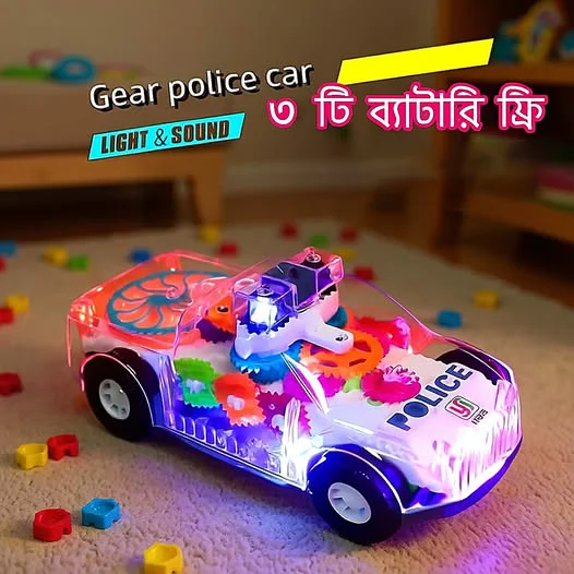 1125. Concept Transparent Gear police car Car - With Free 3p Bettary