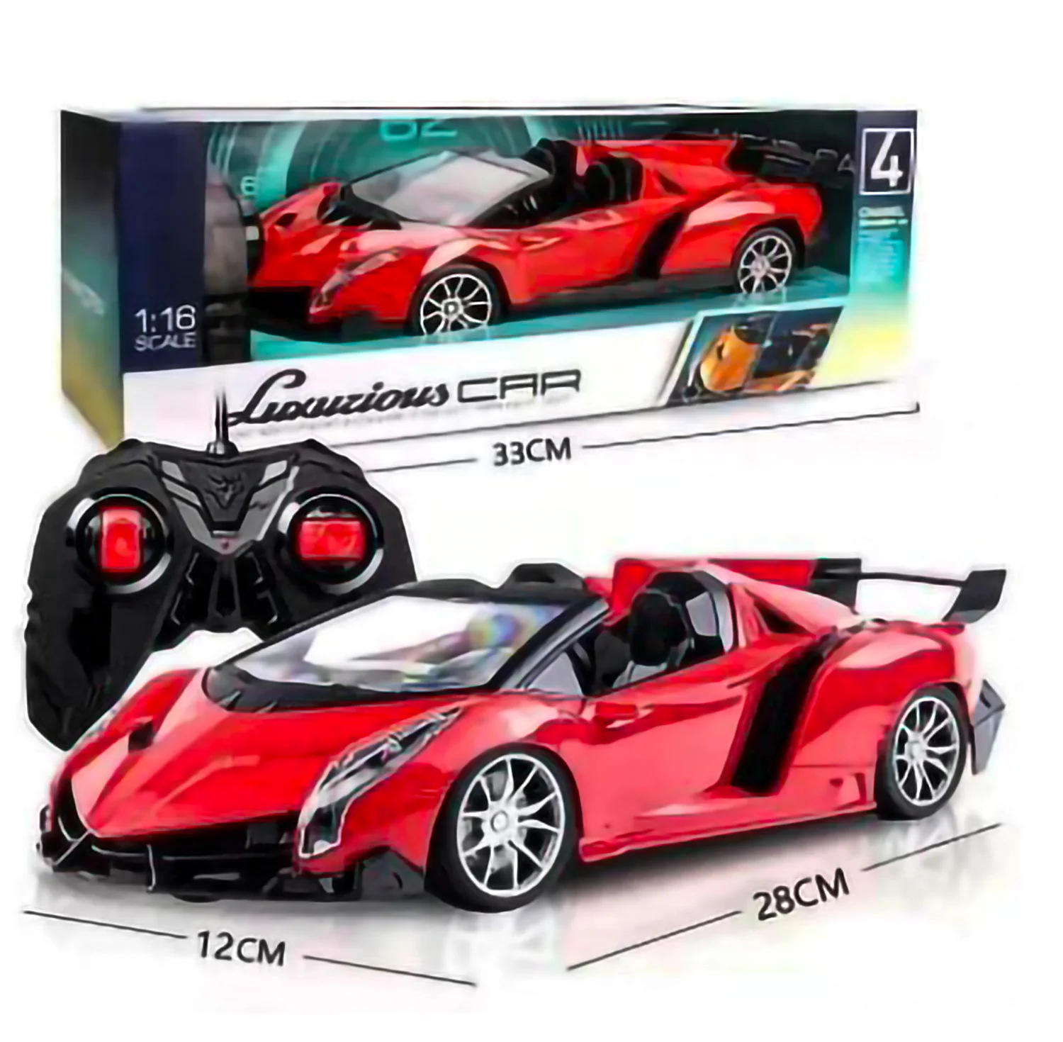 113. 1:16 XF-Emulation Model Rechargeable Remote Control RC Car for Kids