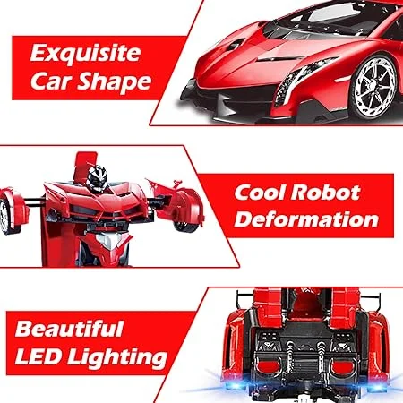 1153. 2-In-1 Transforming RC Robot Sports Car – Remote Control Auto Transformation Toy