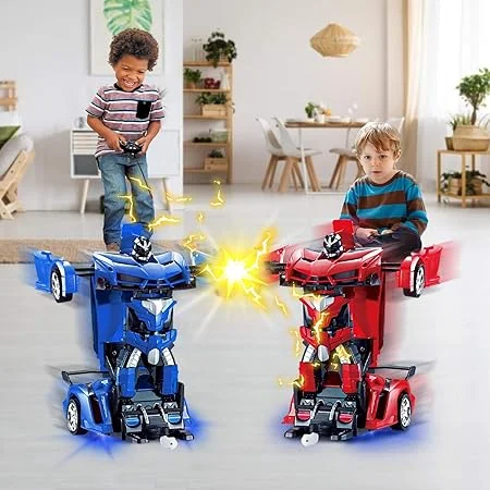 1153. 2-In-1 Transforming RC Robot Sports Car – Remote Control Auto Transformation Toy