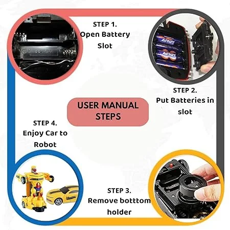 1150. 2 In 1 Transforming Robot Car Toy For Kids